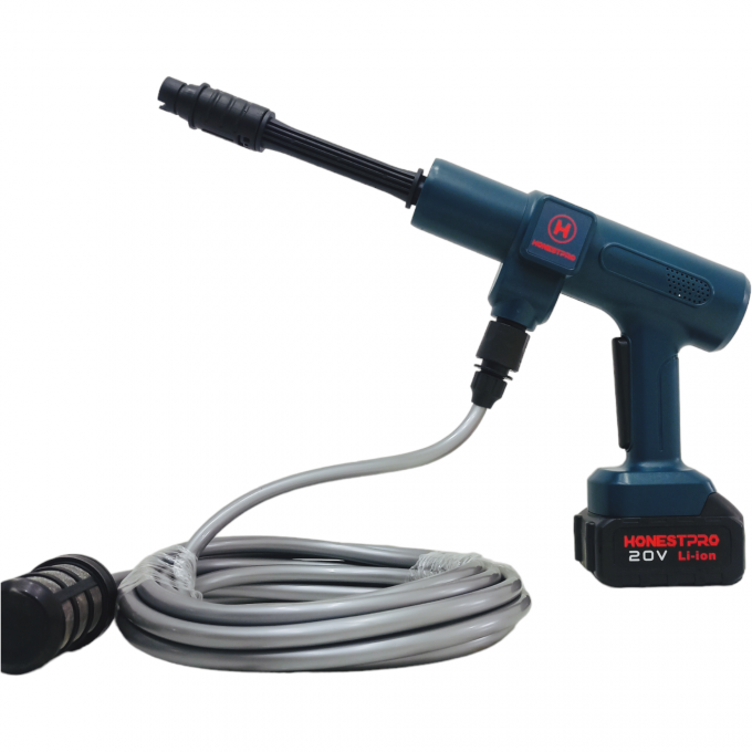 Nettoyeur Haute Pression Batterie 20V 30Bar HONESTPRO جهاز غسل السيارات ببطارية