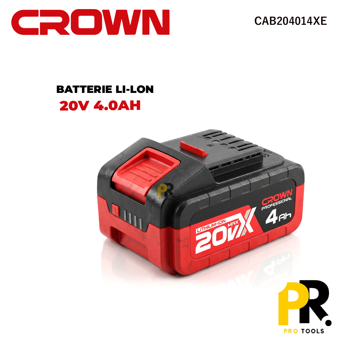 BATTERIE LI-LON 20V 4.0AH CROWN | CAB204014XE بطارية ليثيوم