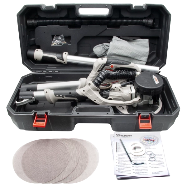 PONCEUSE ENDUIT GIRAFE 750W 215MM CROWN CT13608L مصنفرة الحوائط