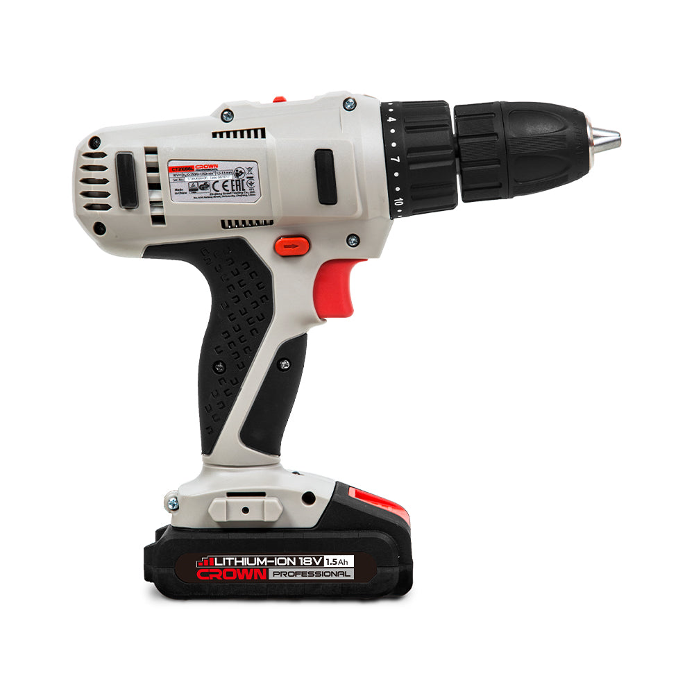VISSEUSE PERCEUSE 18V 2 BATTERIE 1,5AH CROWN | CT21056LM-1.5 BMC أداة فك البراغي