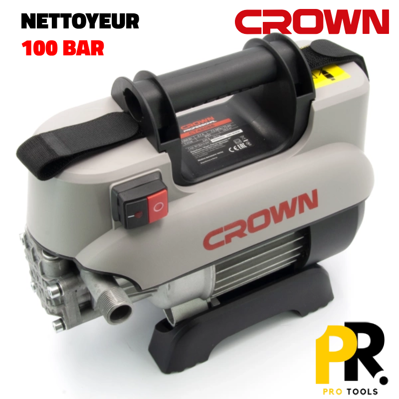 NETTOYEUR HAUTE PRESSION PORTATIF 100BAR 1400W CROWN CT42056 جهاز التنظيف المحمول بالضغط العالي