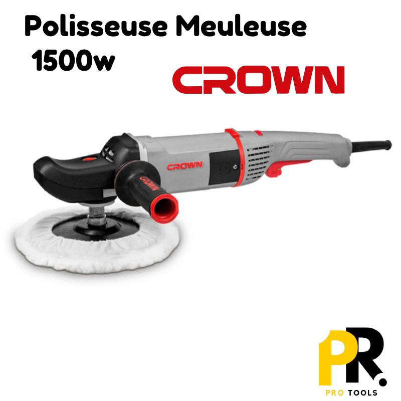 PONCEUSE POLISSEUSE TRONCONNEUSE MEULEUSE 1500W 180mm CROWN | CT13528 الة التلميع