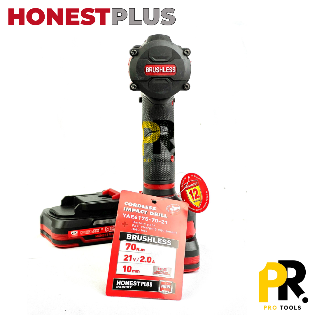 VISSEUSE PERCEUSE 21V 2.0AH 70N.M BRUSHLESS HONESTPLUS | YAE6175 الة فك البراغي