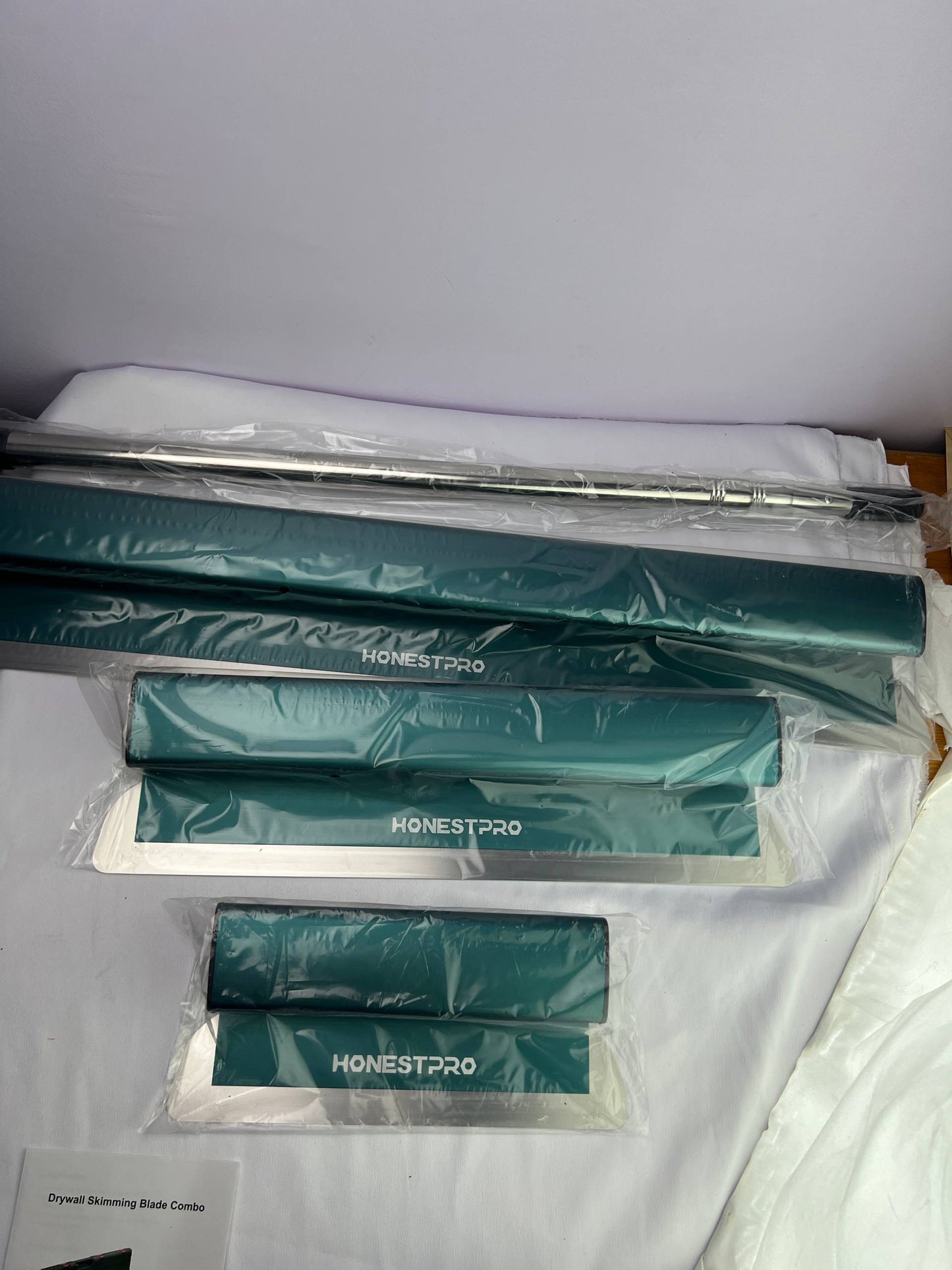 KIT LISSEUSE ENDUIT 30+50+80CM ALUM DOUBLE LAME HONESTPRO | YAB0236