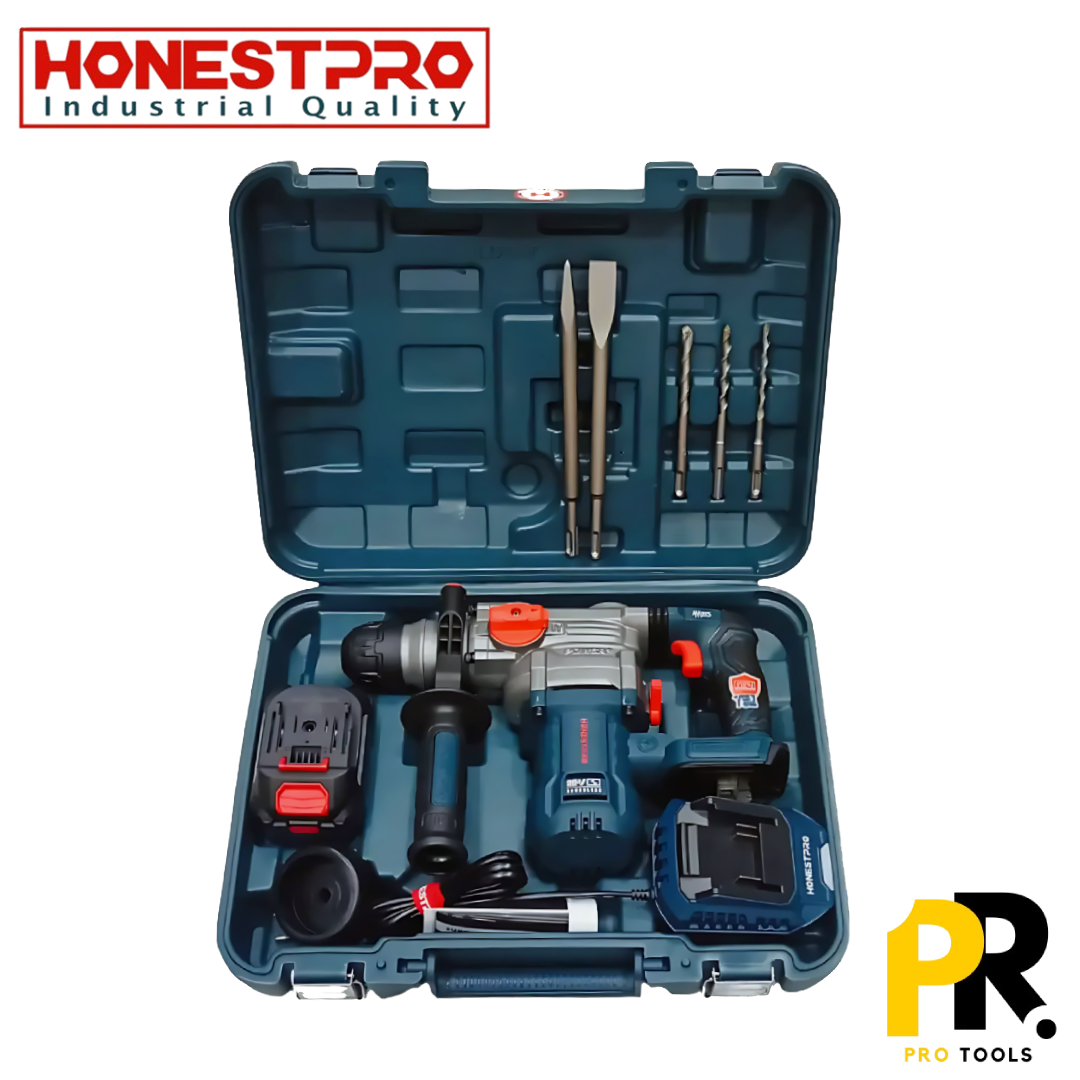 MARTEAU PERFORATEUR 21V 4.0AH 4.5J BRUSHLESS HONESTPRO | YAE2650 مطرقة ثقب وحفر لاسلكية
