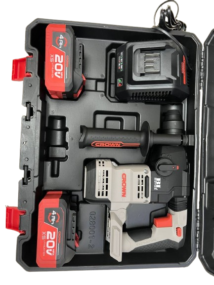 MARTEAU PERFORATEUR 20V 2.3J BRUSHLESS CROWN | CT28001XS مطرقة ثقب وحفر لاسلكية