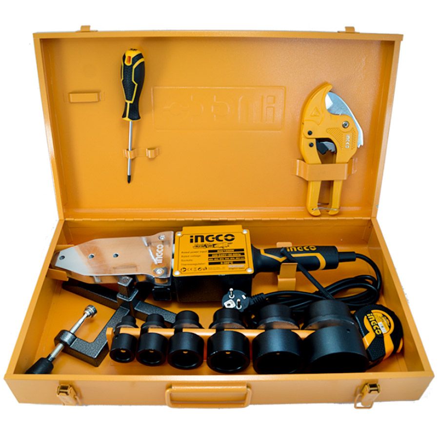 SOUDEUSE TUBE PLASTIC PPR PVC 1500W INGCO أداة تلحيم الأنابيب البلاستيكية