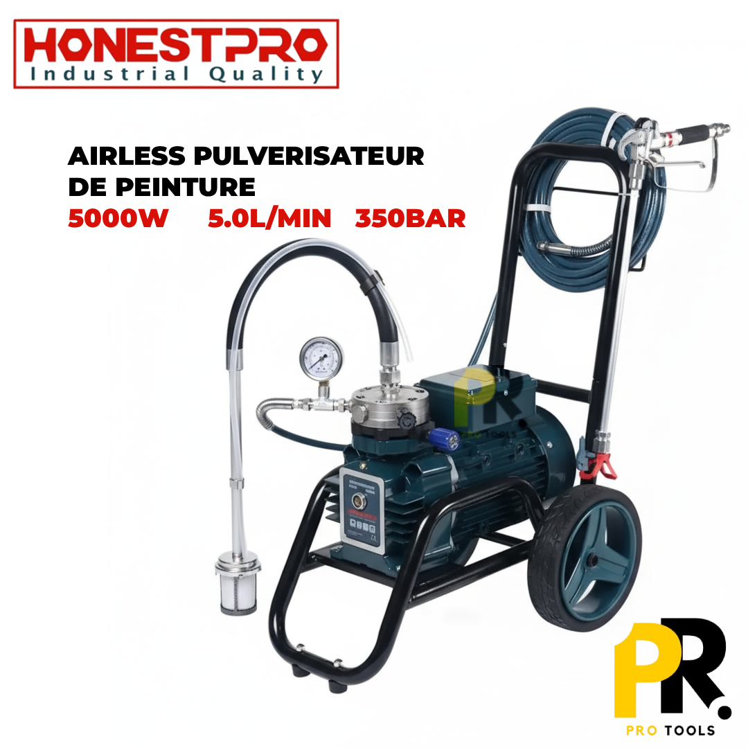 AIRLESS PULVERISATEUR DE PEINTURE 5000W HONESTPRO | YAE4721 ماكينة الرش