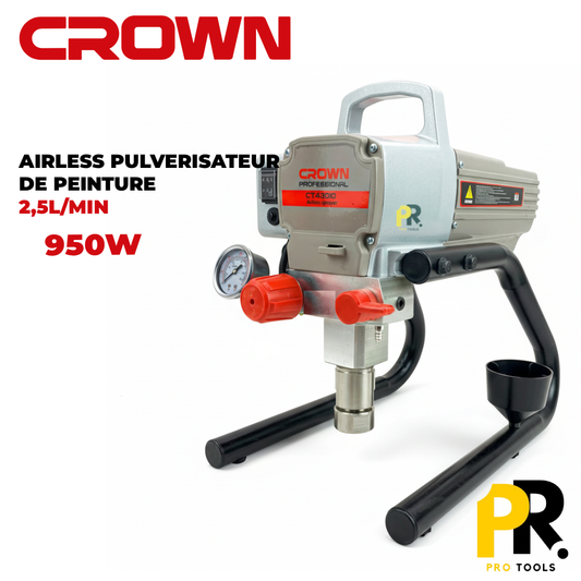 AIRLESS PULVERISATEUR DE PEINTURE 950W 227BAR CROWN | CT43010 ماكينة الرش