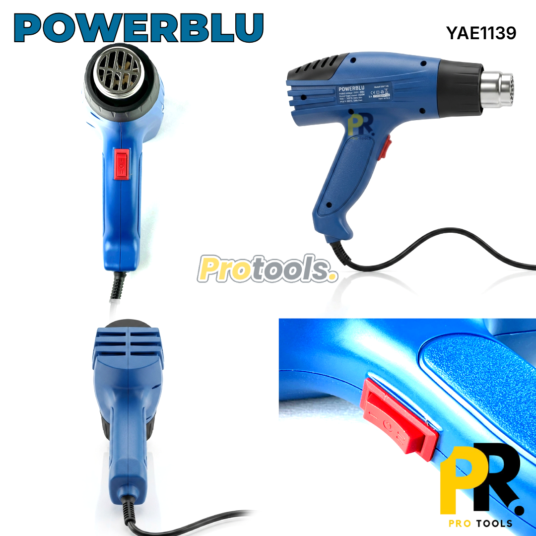 AIR CHOUD / DECAPEUR THERMIQUE ELECTRIQUE 2000W POWERBLU | YAE1139 جهاز تسخين الهواء