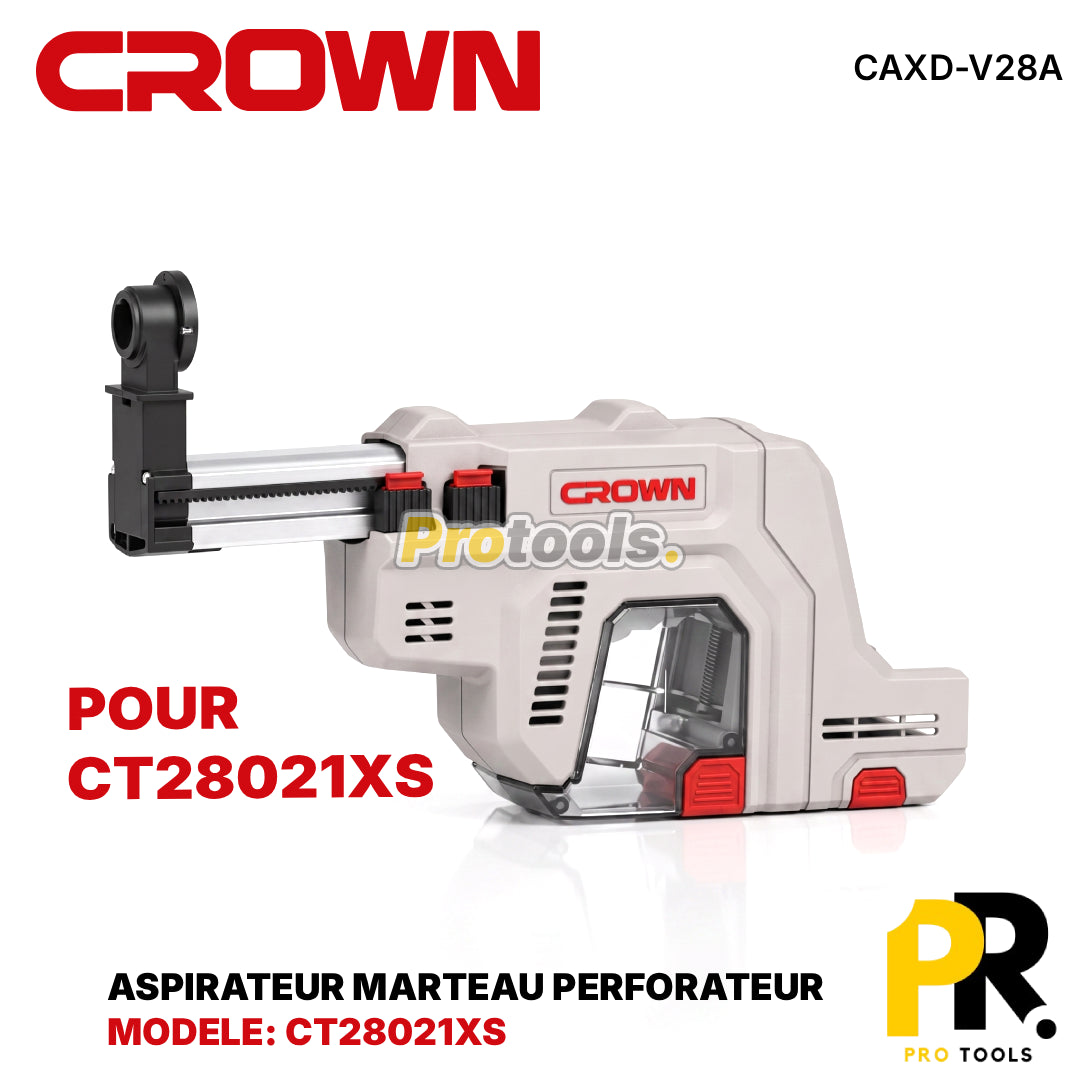 ASPIRATEUR DE POUSSIERE POUR MARTEAU PERFORATEUR CROWN [CAXD-V28A] مستخرج الغبار لمطرقة الحفر