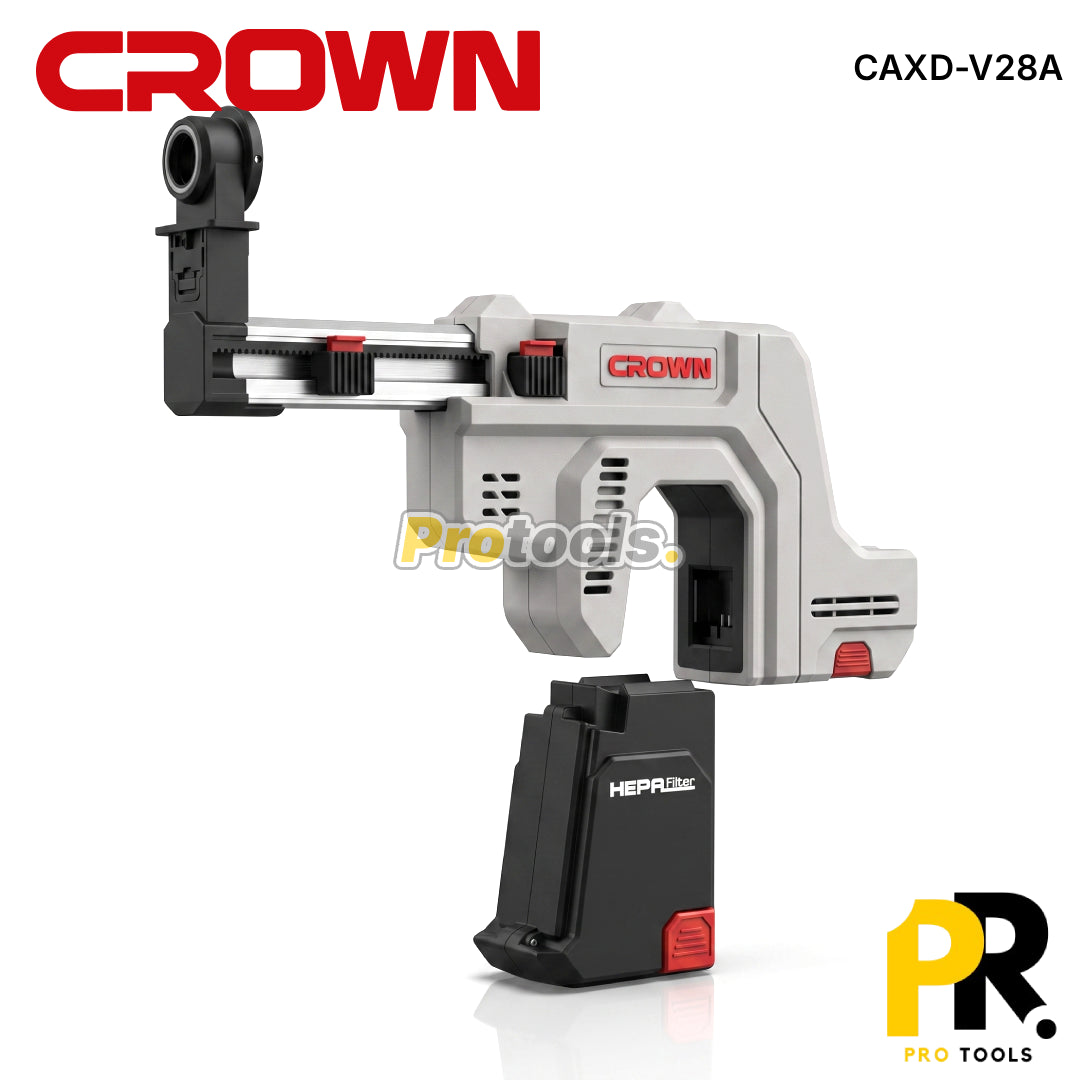 ASPIRATEUR DE POUSSIERE POUR MARTEAU PERFORATEUR CROWN [CAXD-V28A] مستخرج الغبار لمطرقة الحفر