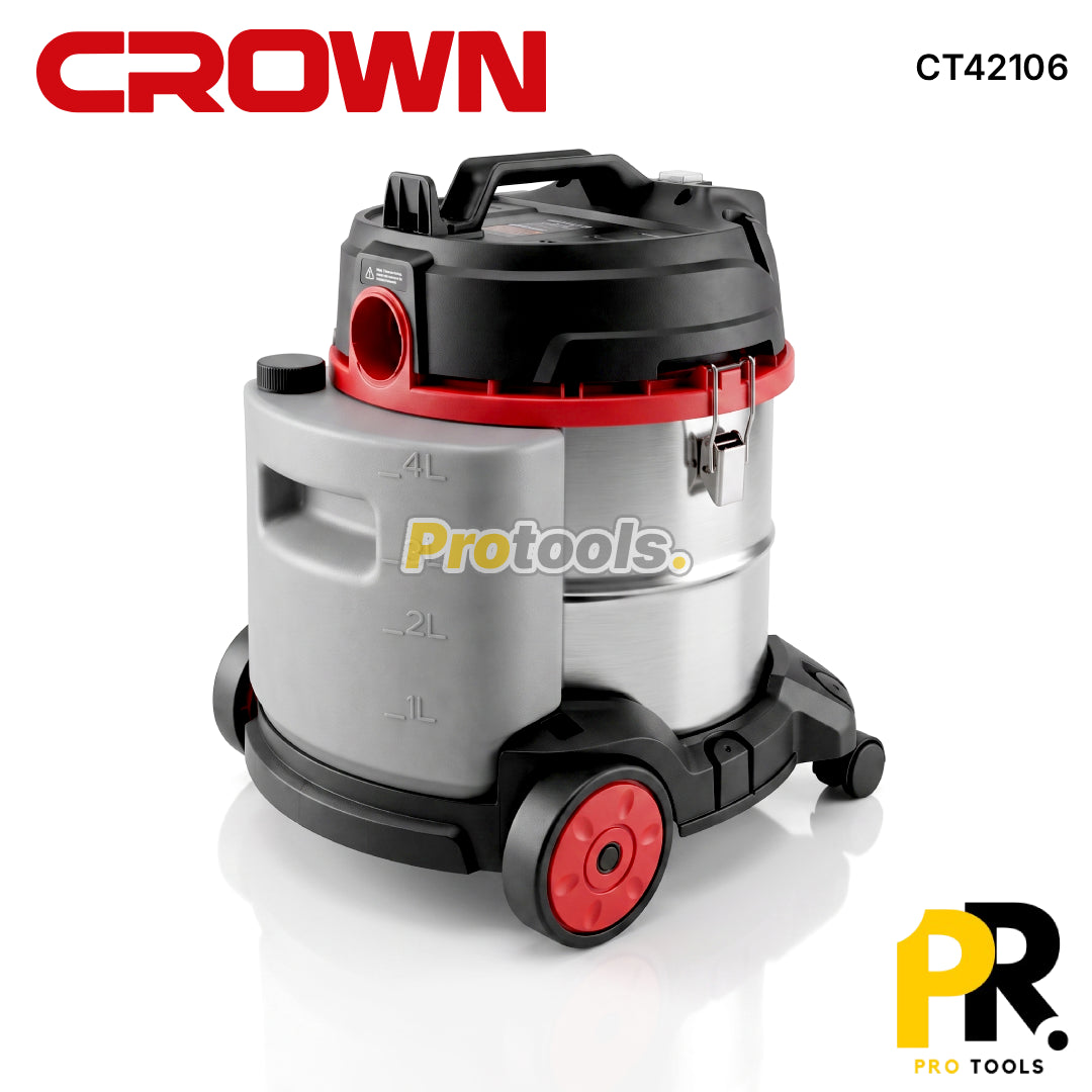 ASPIRATEUR LIFTING EXTRACTEUR INJECTEUR 20LT 16,5kPa 1200W CROWN [CT42106] مكنسة متعددة الوضائف