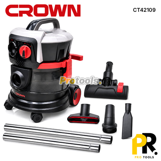 ASPIRATEUR SOUFFLEUR 10LT 700W CROWN [CT42109] مكنسة كهربائية