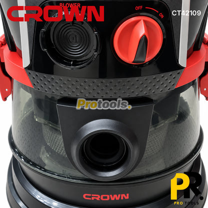 ASPIRATEUR SOUFFLEUR 10LT 700W CROWN [CT42109] مكنسة كهربائية