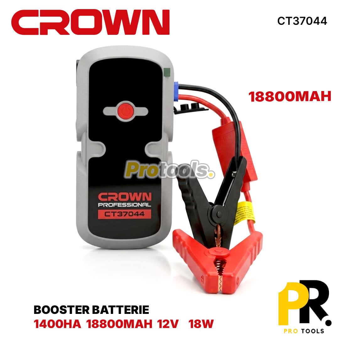 BOOSTER BATTERIE 18800MAH 1400A CROWN [CT37044] بوستر تشغيل بطارية السيارات