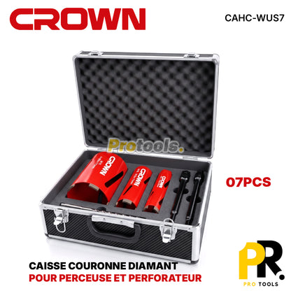CAISSE COURONNE DIAMANT POUR PERCEUSE ET PERFORATEUR 07PCS CROWN [CAHC-WUS7] طقم  للحفر