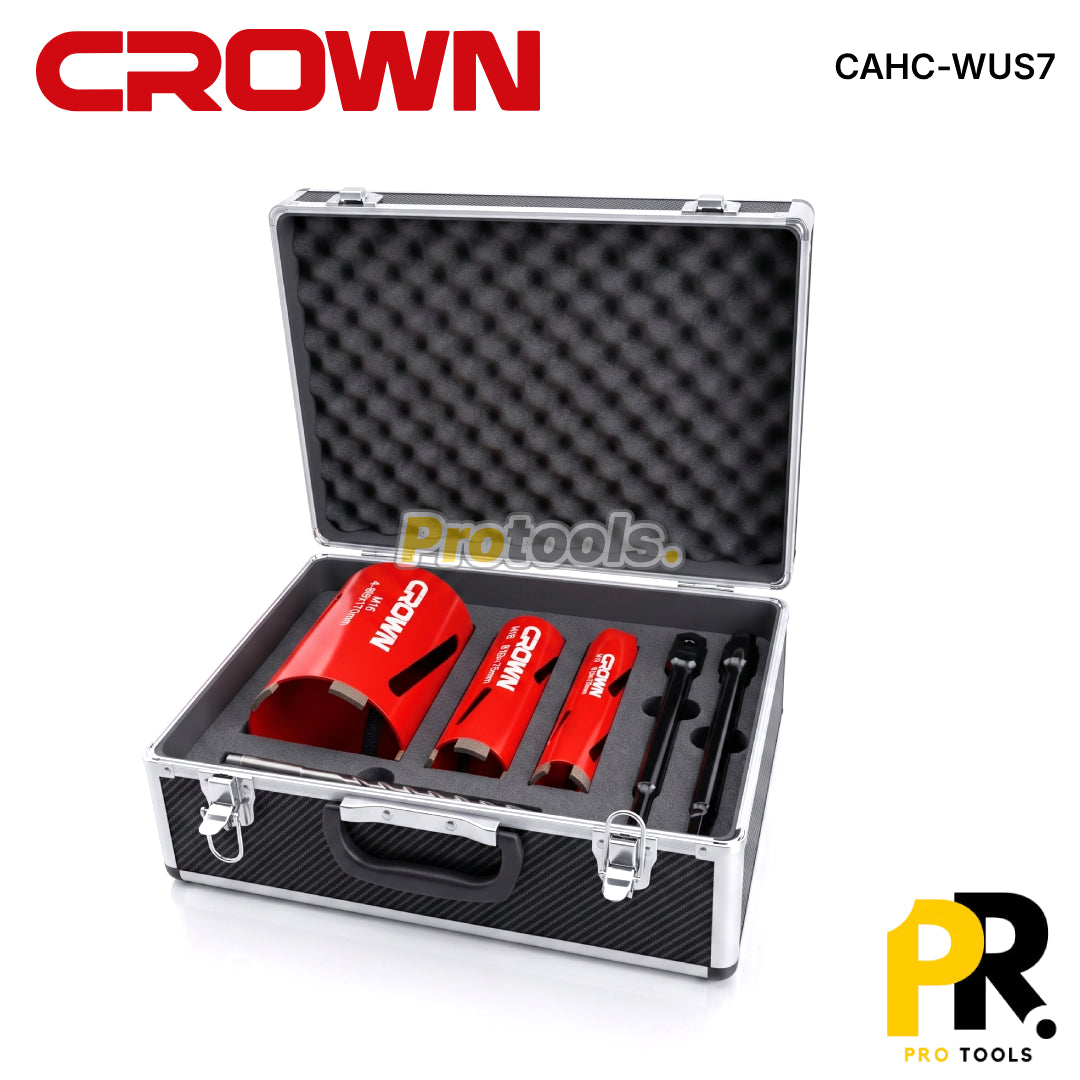 CAISSE COURONNE DIAMANT POUR PERCEUSE ET PERFORATEUR 07PCS CROWN [CAHC-WUS7] طقم  للحفر