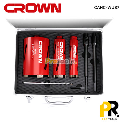 CAISSE COURONNE DIAMANT POUR PERCEUSE ET PERFORATEUR 07PCS CROWN [CAHC-WUS7] طقم  للحفر