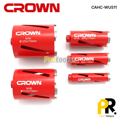 CAISSE COURONNE DIAMANT POUR PERCEUSE ET PERFORATEUR 11PCS CROWN [CAHC-WUS11] طقم  للحفر