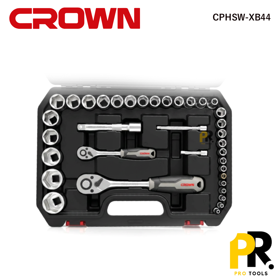 CAISSE DOUILLES 1/2" 44PCS CROWN | CPHSW-XB44 علبة مفاتيح