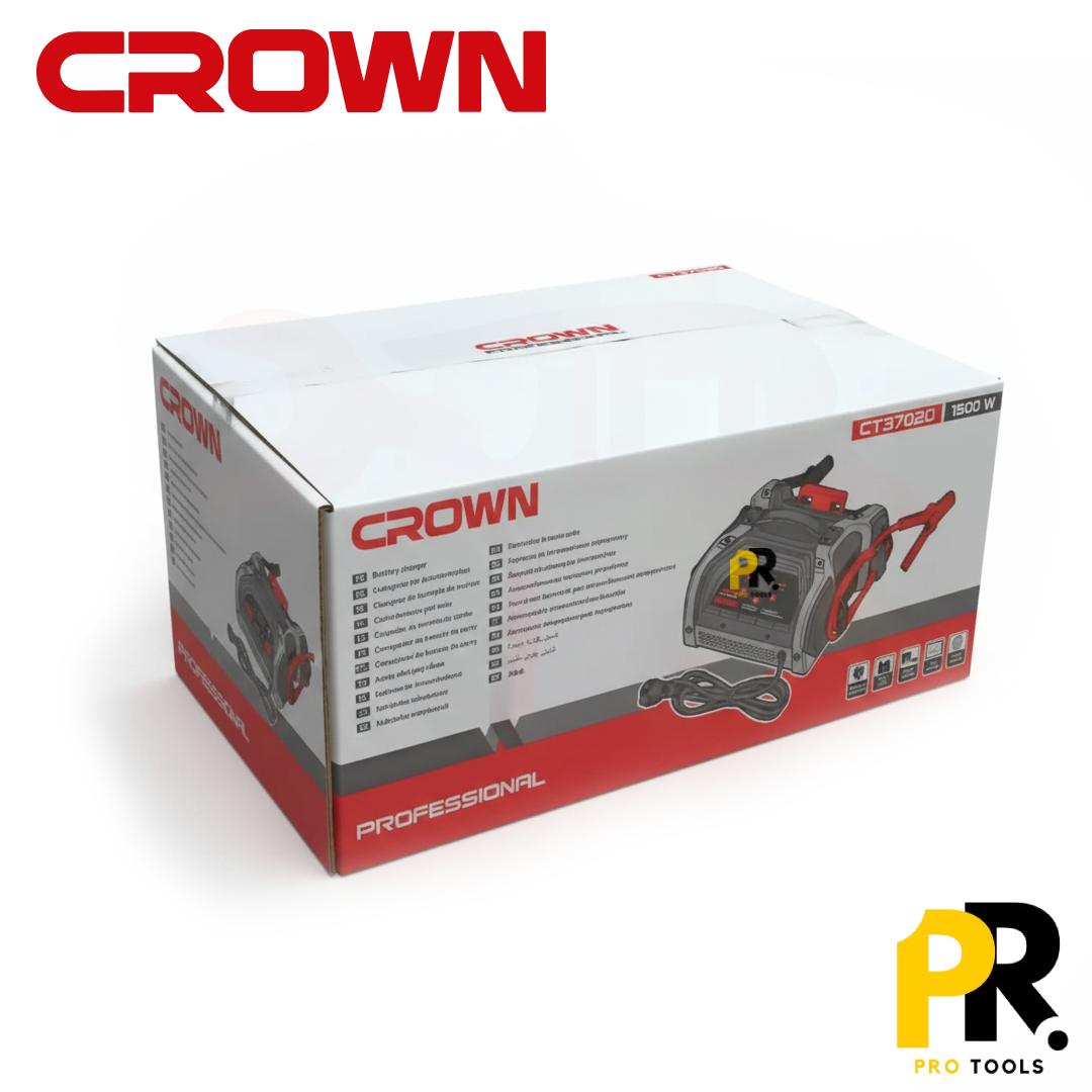 CHARGEUR BATTERIE 12V-24V 50A 1500W CROWN | CT37020 شاحن بطارية