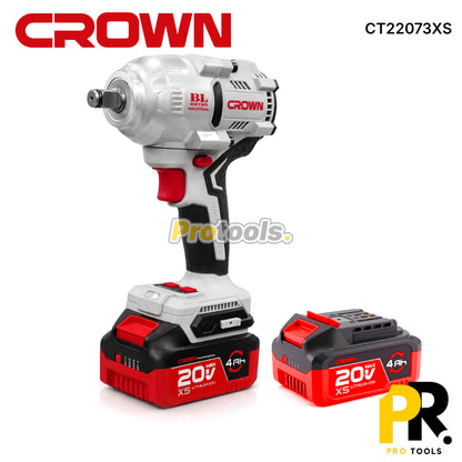 CLE A CHOC A BATTERIE 20V 4.0AH 850N.M BRUSHLESS CROWN [CT22073XS] مفتاح صدمات لاسلكي