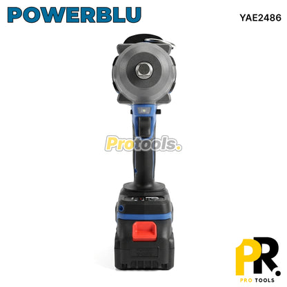 CLE A CHOC A BATTERIE 21V 4.0AH 1100N.M BRUSHLESS POWERBLU [YAE2486] فتاح صدمات لاسلكي