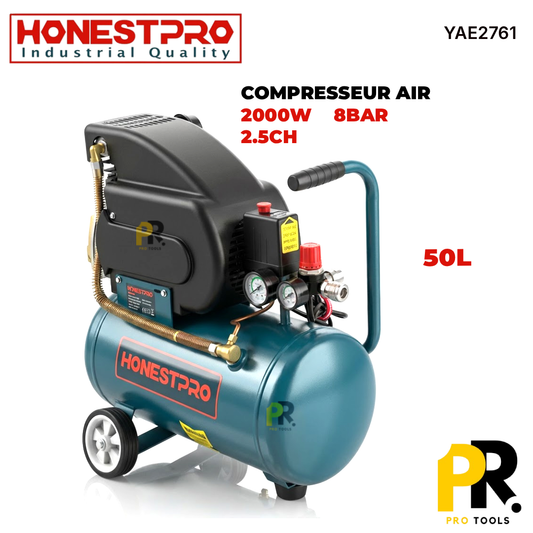 COMPRESSEUR AIR 2000W 50L HONESTPRO [YAE2761] ضاغط هواء