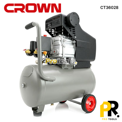 COMPRESSEUR AIR HUILE 2.0HP 25LT CROWN [CT36028] ضاغط هواء بالزيت