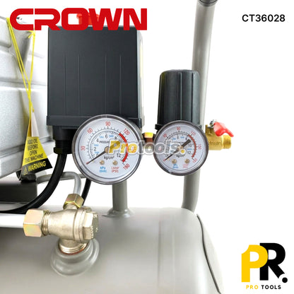 COMPRESSEUR AIR HUILE 2.0HP 25LT CROWN [CT36028] ضاغط هواء بالزيت