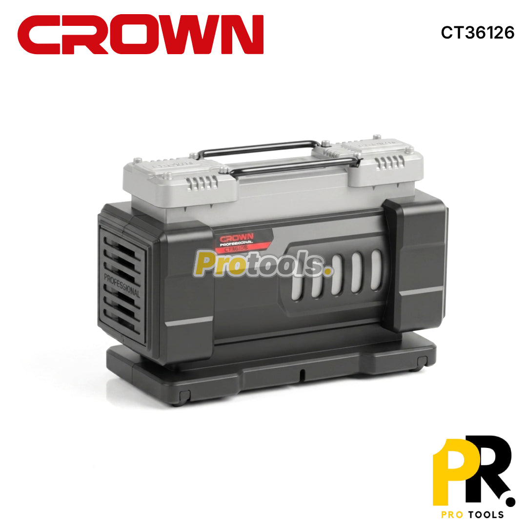 COMPRESSEUR AUTO 12V 250W  7.5BAR CROWN | CT36126 جهاز نفخ هواء