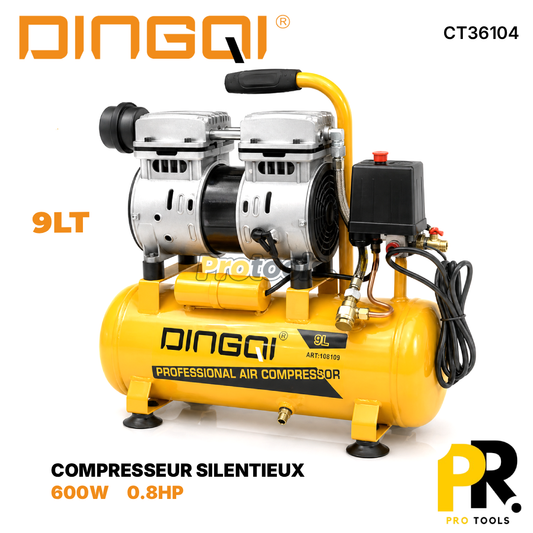 COMPRESSEUR SILENTIEUX 9LT 600W DINGQI [108109] ضاغط هواء