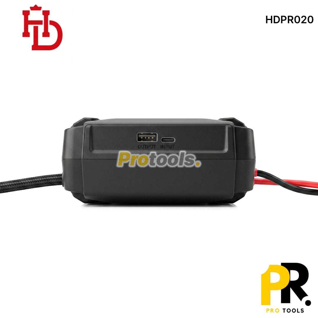 COMPRESSEUR AUTO AVEC BOOSTER BATTERIE 18000MAH HDPRO | HDPR020 جهاز نفخ متعدد الوظائف