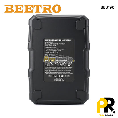 COMPRESSEUR AUTO AVEC BOOSTER BATTERIE 27000MAH BEETRO - BE0190 جهاز نفخ متعدد الوظائف