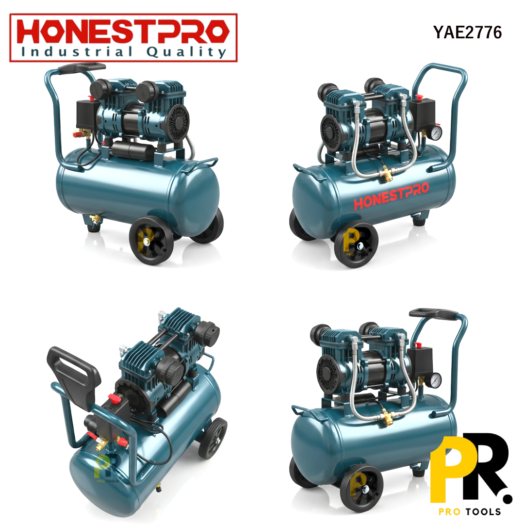 COMPRESSEUR A AIR SILENTIEUX 24LT HONESTPRO | YAE2776 ضاغط هواء