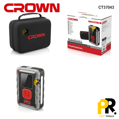 COMPRESSEUR ET BOOSTER BATTERIE AUTOMOBILE 24000MAH CROWN [CT37043] جهاز نفخ متعدد الوظائف