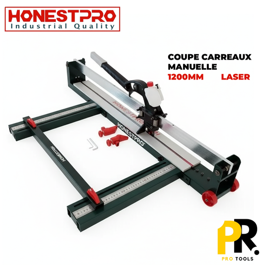 COUPE CARREAUX MANUELLE 1200MM AVEC LASER HONESTPRO | YAF0393  آلة قطع البلاط اليدوية