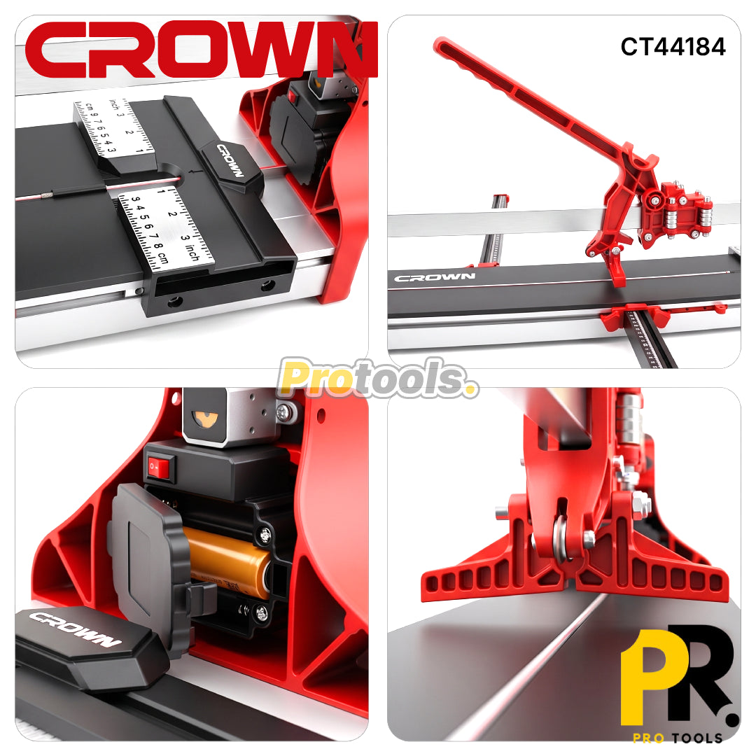 COUPE CARREAUX MANUELLE AVEC LASER 1200MM CROWN [CT44184] آلة قطع البلاط اليدوية