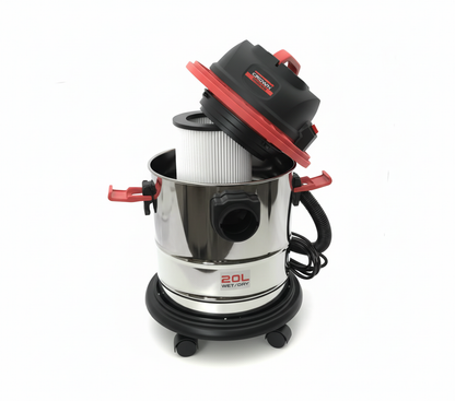 ASPIRATEUR WATER & DRY ET SOUFFLEUR ELECTRIQUE 20L 1000W CROWN | CT42046 مكنسة كهربائية