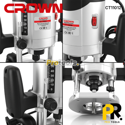 DEFONCEUSE ELECTRIQUE 6.0MM-8.0MM 1050W CROWN | CT11012 آلة الصنفرة وحفر الخدود