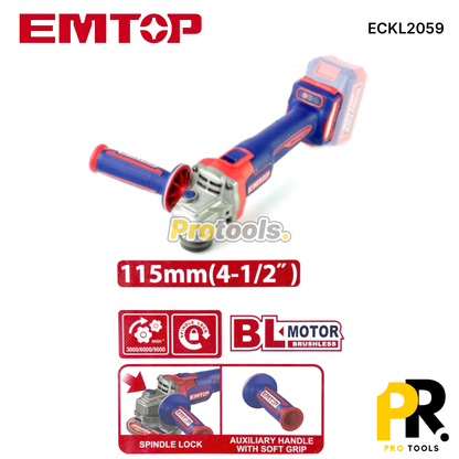 KIT 5PCS IN 1 A BATTERIE 20V 4.0AH BRUSHLESS EMTOP [ECKL2059] طقم أدوات اللاسلكي