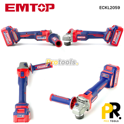 KIT 5PCS IN 1 A BATTERIE 20V 4.0AH BRUSHLESS EMTOP [ECKL2059] طقم أدوات اللاسلكي