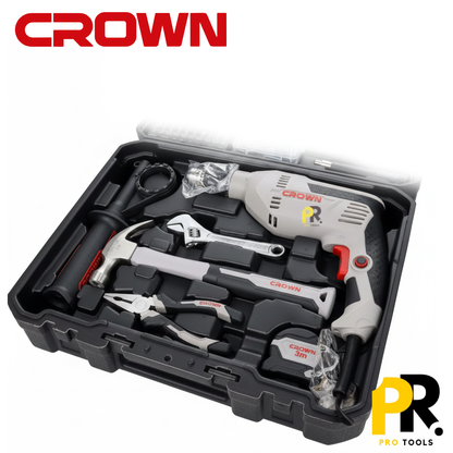 KIT PERCEUSE ELECTRIQUE 600W + 98PCS CROWN | CK10-XA98 طقم المثقاب الاحترافي
