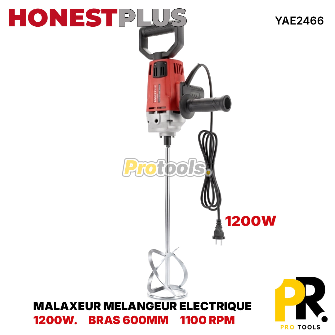 MALAXEUR MELANGEUR ELECTRIQUE 1200W 600MM HONESTPLUS [YAE2466] خلاط كهربائي