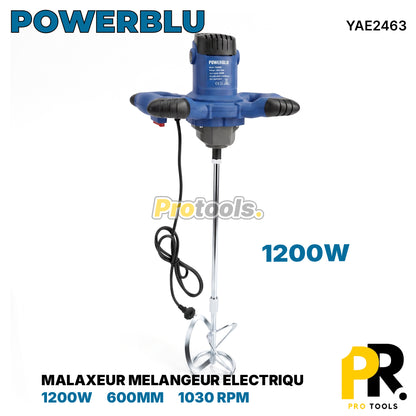 MALAXEUR MELANGEUR ELECTRIQUE 1200W 600MM POWERBLU [YAE2463] خلاط كهربائي