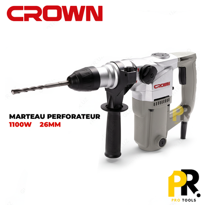 MARTEAU PERFORATEUR 1100W 26MM SDS PLUS CROWN | CT18101 مثقاب ثقب الصخور