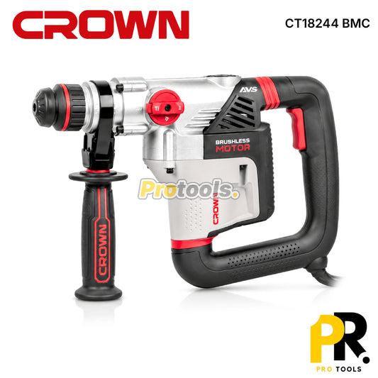 MARTEAU PERFORATEUR ELECTRIQUE 32MM 5.5J 1200W BRUSHLESS CROWN [CT18244 BMC] مطرقة الحفر والتكسير