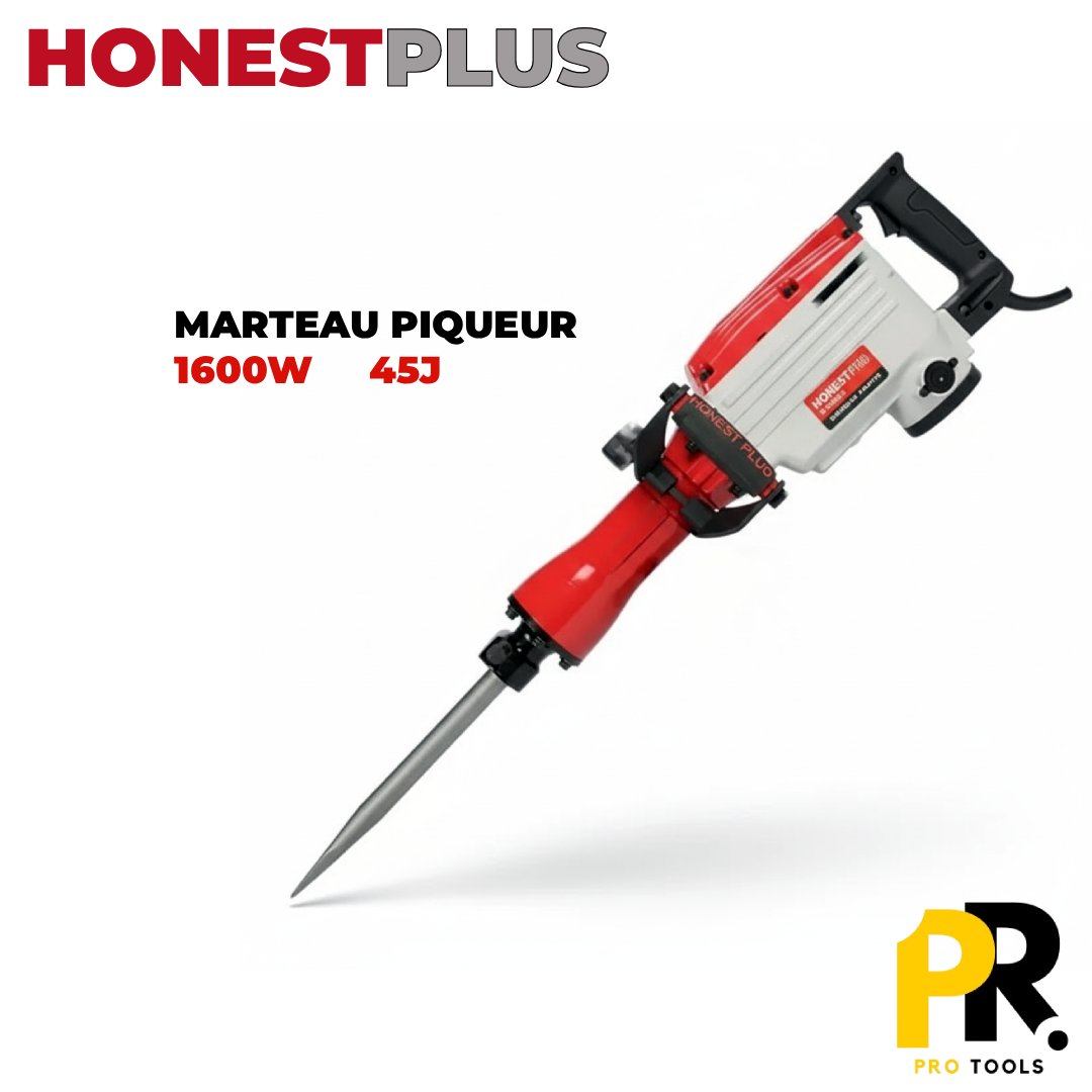 MARTEAU PIQUEUR 1600W 45J 220V HONESTPLUS | YAE0108 المطرقة الكهربائية