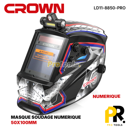 MASQUE SOUDAGE NUMERIQUE CROWN | LD11-8850-PRO قناع تلحيم